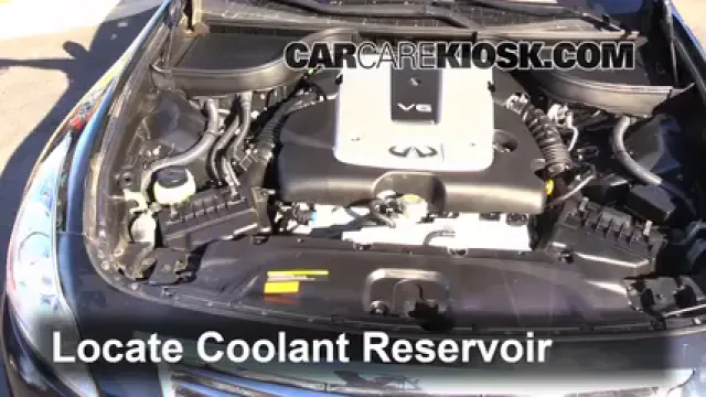 2012 Infiniti G25 X 2.5L V6 Antigel (Liquide de Refroidissement) Ajouter de Antigel